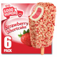 Good Humor Frozen Dairy Dessert Bars Strawberry Shortcake 3.0oz 6 pack