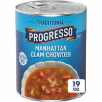 Progresso Traditional Manhattan Clam Chowder Canned Soup Gluten Free 19 oz