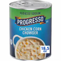Progresso Reduced Sodium Chicken Corn Chowder Canned Soup 18.5 oz