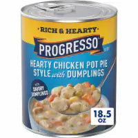 Progresso Hearty Chicken Pot Pie Style with Dumplings Canned Soup 18.5 oz