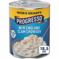 Progresso Rich & Hearty New England Clam Chowder Canned Soup 18.5 oz