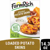 Farm Rich Hand Stuffed Cheddar Cheese and Bacon Loaded Potato Skins 14.3 oz