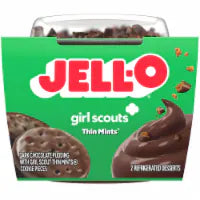 Jell-O Thin Mints Ready-to-Eat Pudding Snack Cups