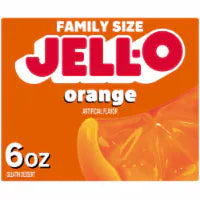 Jell-O Orange Gelatin Dessert Mix, Sweet Treat Dessert, Box 6 OZ