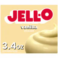 Jell-O Vanilla Artificially Flavored Instant Pudding & Pie Filling Mix Box 3.4 OZ