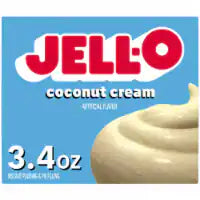 Jell-O Coconut Cream Instant Pudding & Pie Filling Mix 3.4 oz