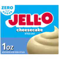 Jell-O Zero Sugar Cheesecake Flavor Instant Pudding & Pie Filling, Box 1 OZ