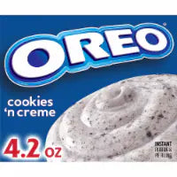 Jell-O Oreo Cookies 'n Creme Instant Pudding & Pie Filling Mix 4.2 oz