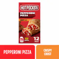 Hot Pockets Pepperoni Pizza Crispy Crust Frozen Sandwiches Frozen Snacks 12PK