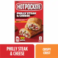 Hot Pockets Philly Steak and Cheese Crispy Crust Frozen Snacks 8 Pack