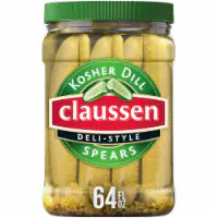 Claussen Kosher Dill Deli-Style Pickle Spears 64 fl oz