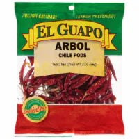 El Guapo Whole Arbol Chili Pods 2 oz