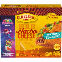 Old El Paso Stand 'N Stuff Bold Nacho Cheese Flavored Taco Shells 10 ct / 0.54 oz