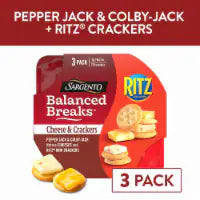 Sargento® Balanced Breaks® Pepper Jack & Colby-Jack + RITZ® Crackers Snack Kit 3 ct. / 1.5 oz each