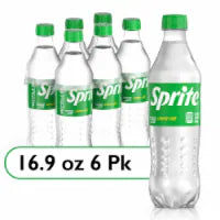 Sprite® Lemon Lime Caffeine Free Soda Bottles 6 pk / 16.9 fl oz