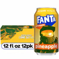 Fanta® Pineapple Soda Cans 12 pk / 12 fl oz