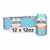 Fresca® Peach Citrus Flavored Sparkling Water Cans 12 pk / 12 fl oz