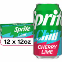 Sprite® Chill Cherry-Lime Caffeine Free Soda Fridge Pack Cans 12 pk / 12 fl oz