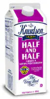 Knudsen® Ultra-Pasteurized Half & Half Half Gallon Carton