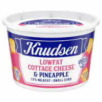 Knudsen Lowfat Small Curd Cottage Cheese & Pineapple 1.5% Milkfat 16oz