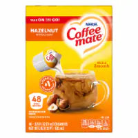 Coffee mate 48ct Hazelnut Flavored Coffee Creamer Singles Non-Dairy Creamer