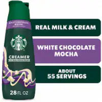 Starbucks White Chocolate Mocha Creamer Bottle 28 fl oz