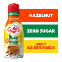Coffee mate Zero Sugar Hazelnut Flavored Liquid Coffee Creamer 32 FL OZ