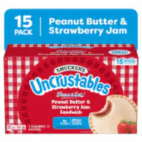 Smucker’s Uncrustables Peanut Butter & Strawberry Jam Sandwiches 15 count