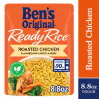 Ben's Original Ready Rice Roasted Chicken Flavored Rice, Easy Dinner Side, 8.8 oz Pouch