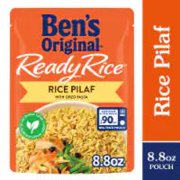 BEN'S ORIGINAL Ready Rice Rice Pilaf Flavored Rice, Easy Dinner Side, 8.8 oz Pouch