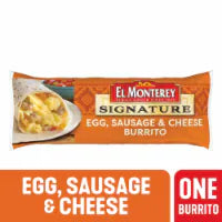El Monterey® Signature Egg Sausage Cheese Frozen Breakfast Burrito 4.5 oz
