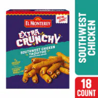 El Monterey® Extra Crunchy Southwest Chicken Frozen Taquitos 18 ct / 20.7 oz