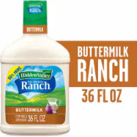 Hidden Valley Buttermilk Ranch Dressing Salad Dressing for Quick Meals 36 fl oz