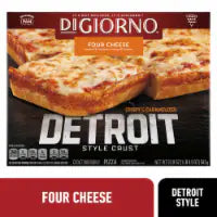 DiGiorno Detroit Style Crust Four Cheese Pizza NET WT 20.9 OZ