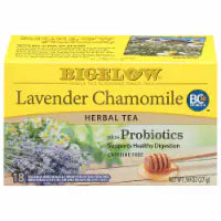 Bigelow® Lavender Chamomile plus Probiotics Caffeine Free Herbal Tea Bags 18 Bags