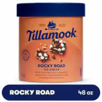 Tillamook Rocky Road Ice Cream Tub 48 oz