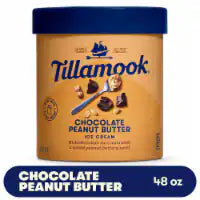 Tillamook® Chocolate Peanut Butter Ice Cream Tub 48 oz