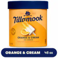 Tillamook Orange & Cream Ice Cream Tub 48 oz
