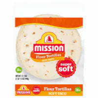 Mission Super Soft Soft Taco Size Flour Tortillas 10 ct / 17.5 oz