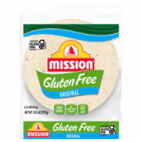 Mission Gluten Free Original Soft Taco Size Flour Tortillas 6 ct / 10.5 oz