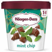 Häagen-Dazs Mint Chip Ice Cream, 14 Oz.