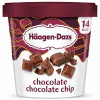 Haagen-Dazs Chocolate Chocolate Chip Ice Cream, 14 Oz.