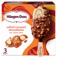 Haagen-Dazs Salted Caramel Macadamia Nut Ice Cream Bars, 3 Count