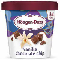 Haagen-Dazs Vanilla Chocolate Chip Ice Cream, 14oz