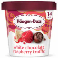 Häagen-Dazs White Chocolate Raspberry Truffle Ice Cream, 14 Oz.