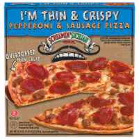 Screamin Sicilian® I'm Thin & Crispy Pepperoni and Sausage Thin Crust Frozen Pizza 18.75 oz
