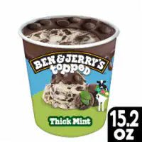 Ben & Jerry’s Topped Mint with Chocolate Ice Cream Pint 15.2 oz