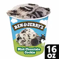 Ben & Jerry's Mint Chocolate Cookie Ice Cream Pint 16 oz