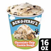 Ben & Jerry's Chocolate Chip Cookie Dough Ice Cream Pint 16 oz