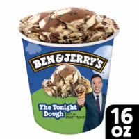 Ben & Jerry's The Tonight Dough with Cookie Dough and Caramel and Chocolate Ice Cream Pint 16 oz